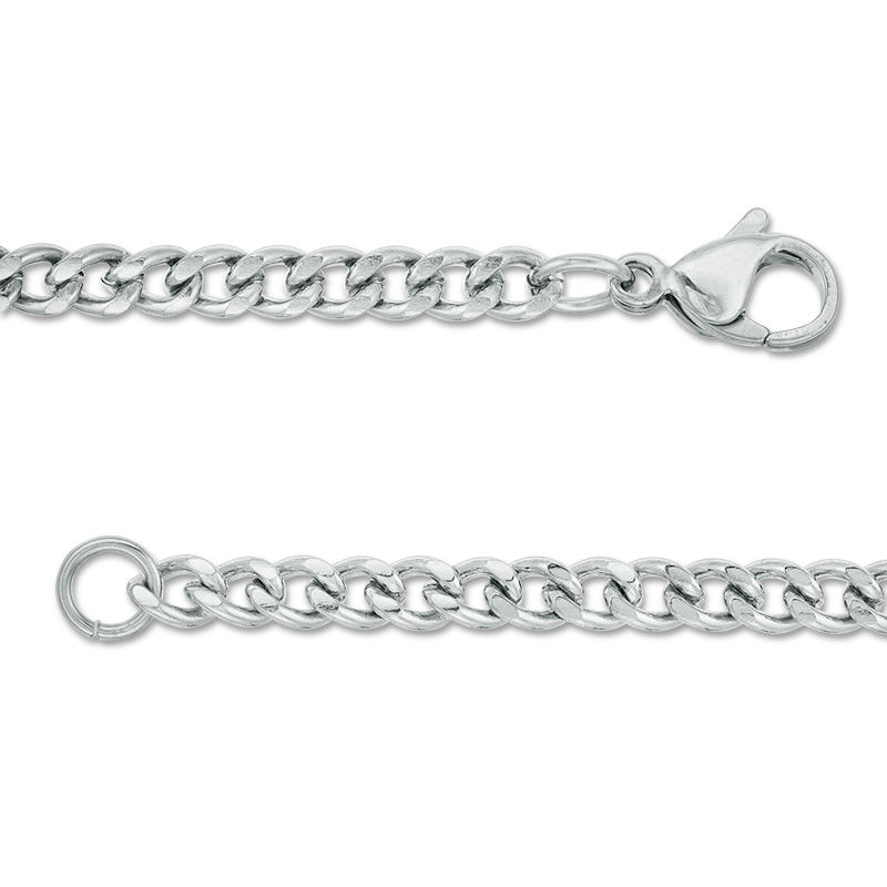 Main Image 3 of Men's 1/8 CT. T.W. Diamond Satin Finish Cross Pendant in Stainless Steel with Black Resin Inlay - 24"
