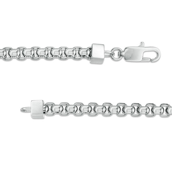 Multi-Finish ID Bracelet in Stainless Steel and Black and Blue IP - 8.5"