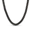 Thumbnail Image 1 of Men's 3.25mm Franco Snake Chain Necklace in Stainless Steel with Black IP - 24"