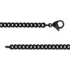 Thumbnail Image 3 of Men's Diamond Accent Brushed Inlay and Bevelled Edge Dog Tag Pendant in Stainless Steel with Rose and Black IP - 24"