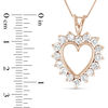 Thumbnail Image 1 of 1-1/2 CT. T.W. Diamond Heart Pendant in 14K Rose Gold (I/I1)