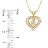 Thumbnail Image 2 of 5/8 CT. T.W. Diamond Heart Pendant in 14K Gold (I/SI2)
