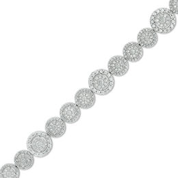 Diamond Bracelets Zales T W Diamond Frame Bracelet In 10k White Gold