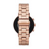 Thumbnail Image 2 of Ladies' Fossil Q Venture HR Crystal Accent Rose-Tone Gen 4 Smart Watch with Black Dial (Model: FTW6011)