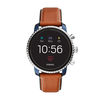 Men's Fossil Q Explorist HR Strap Gen 4 Smart Watch with Black Dial (Model: Ftw4016)