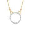 Thumbnail Image 1 of 1/20 CT. T.W. Diamond Cat Necklace in 10K Gold