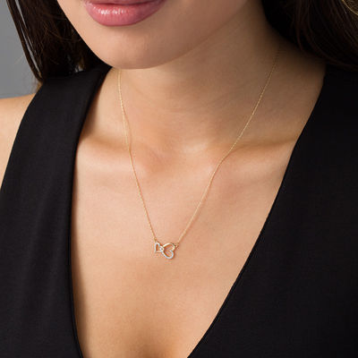 1 20 Ct T W Diamond Sideways Interlocking Heart Necklace In 10k Gold Zales - Zales Diamond Heart Safety Pin Pendant 1 20 Ct T W Diamond Sideways Interlocking Heart Necklace In 10k Gold Zales - Zales Diamond Heart Safety Pin Pendant