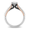 Thumbnail Image 3 of Enchanted Disney Villains Maleficent 1 CT. T.W. Enhanced Black and White Diamond Engagement Ring in 14K Two-Tone Gold