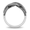Thumbnail Image 3 of Enchanted Disney Villains Ursula 1/3 CT. T.W. Diamond Intertwining Tentacle Ring in 14K White Gold and Black Rhodium