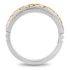 Thumbnail Image 3 of Enchanted Disney 1/4 CT. T.W. Diamond Celtic Knot Center Wedding Band in 14K Two-Tone Gold