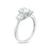Thumbnail Image 2 of 2 CT. T.W. Certified Oval Diamond Past Present Future® Engagement Ring in 14K White Gold (I/I1)