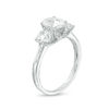 Thumbnail Image 3 of 2 CT. T.W. Certified Oval Diamond Past Present Future® Engagement Ring in 14K White Gold (I/I1)
