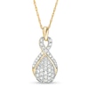 Thumbnail Image 1 of 1 CT. T.W. Composite Diamond Teardrop Pendant in 10K Gold