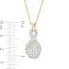Thumbnail Image 3 of 1 CT. T.W. Composite Diamond Teardrop Pendant in 10K Gold