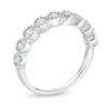 Thumbnail Image 3 of 1/2 CT. T.W. Diamond Vintage-Style Nine Stone Anniversary Band in 10K White Gold
