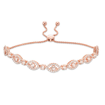 Rose gold and morganite best sale bracelet