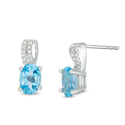 Blue topaz deals earrings zales