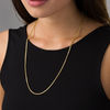 Thumbnail Image 1 of Ladies' 2.45mm Box Chain Necklace in 14K Gold - 24"