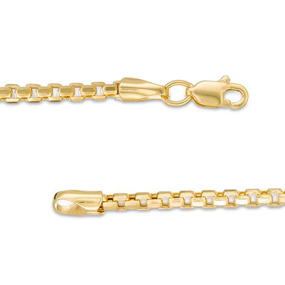 Ladies' 2.45mm Box Chain Necklace in 14K Gold - 24