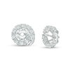 Thumbnail Image 1 of 1/6 CT. T.W. Diamond Swirl Frame Earring Jackets in 14K White Gold