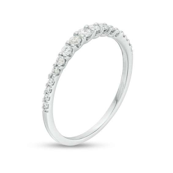 1/4 CT. T.w. Diamond Graduated Anniversary Band in 14K White Gold