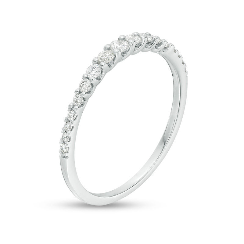 1/4 CT. T.W. Diamond Graduated Anniversary Band in 14K White Gold