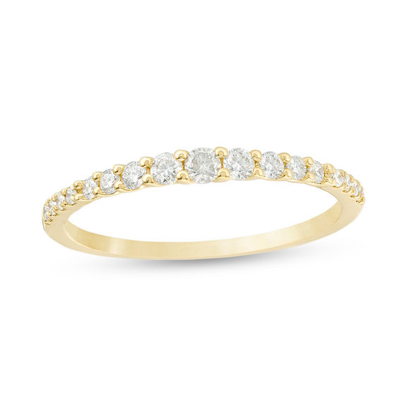 1/4 CT. T.w. Diamond Graduated Stackable Band in 14K Gold