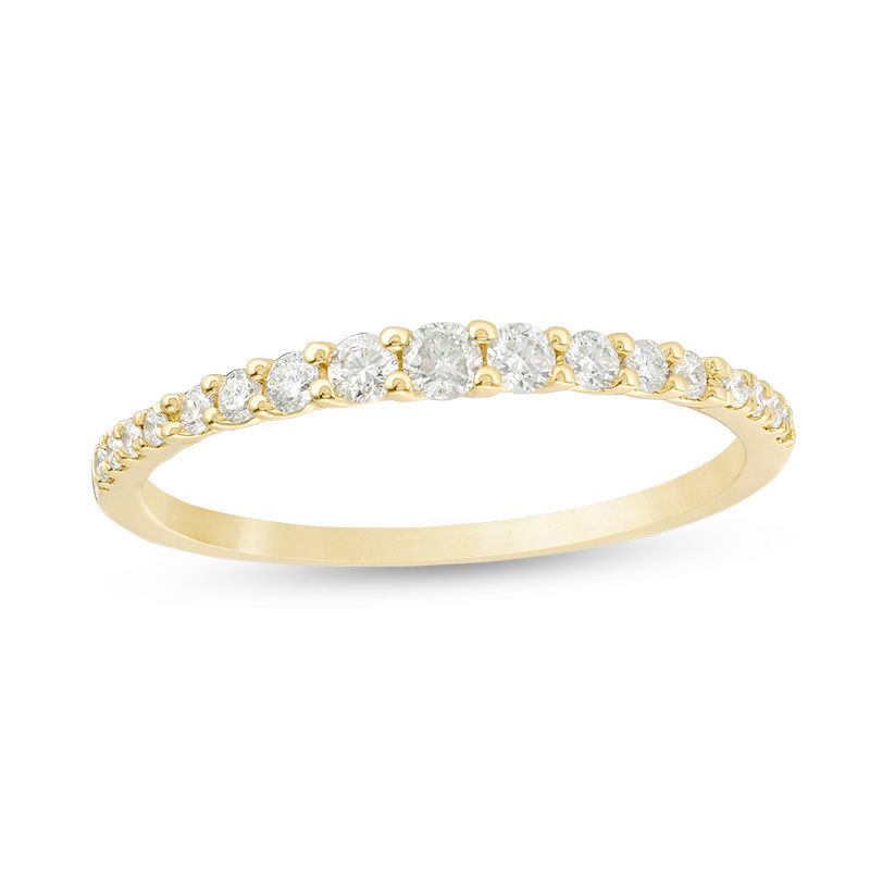 1/4 CT. T.W. Diamond Graduated Stackable Band in 14K Gold