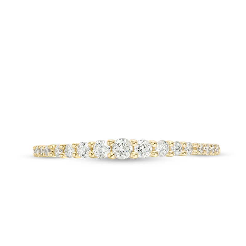 1/4 CT. T.W. Diamond Graduated Stackable Band in 14K Gold