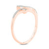 Thumbnail Image 2 of 1/10 CT. T.W. Diamond Cat Ring in Sterling Silver with 14K Gold Plate