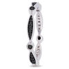 1/4 CT. T.W. Black Diamond Alternating Marquise and Round Vintage-Style Stackable Band in 10K White Gold