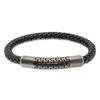 Thumbnail Image 0 of Men's 9.0mm Braided Leather Bracelet with Magnetic Stainless Steel Clasp - 8.5"
