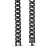 Thumbnail Image 2 of Men's 11.0mm Curb Chain Necklace in Stainless Steel with Black IP - 24"