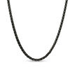 Thumbnail Image 0 of Men's 3.0mm Wheat Chain Necklace in Stainless Steel with Black IP - 30"