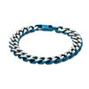 Thumbnail Image 1 of 10.0mm Curb Chain Bracelet in Two-Tone Stainless Steel - 8.5"