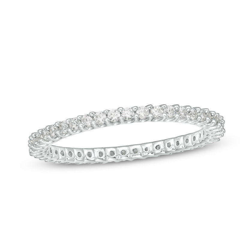 1/2 CT. T.W. Diamond Eternity Band in 10K White Gold