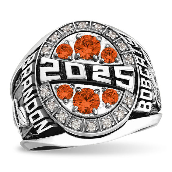 Birthstone High School Class Ring by ArtCarved (2 Stones)