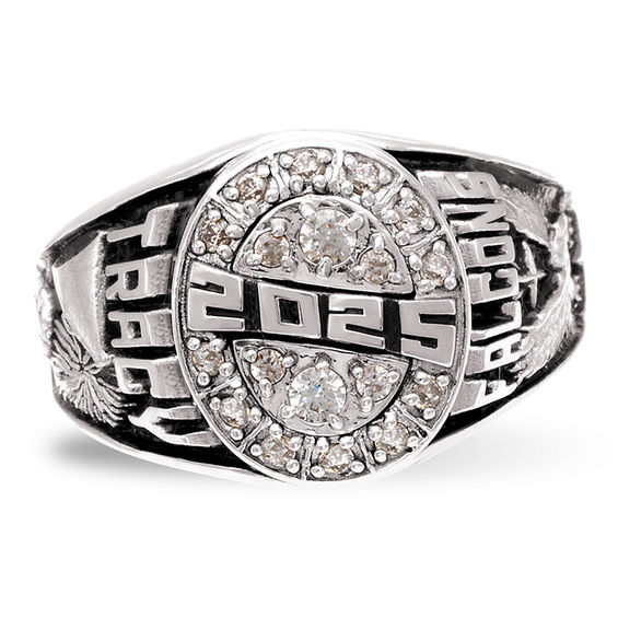 Birthstone High School Class Ring by ArtCarved (1 Stone)