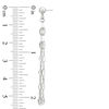 Thumbnail Image 2 of Made in Italy Triple-Strand Sparkle Chain Necklace and Tassel Drop Earrings Set in Sterling Silver