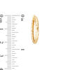 Thumbnail Image 2 of Diamond-Cut Three Pair Hoop Earrings Set in 10K White, Yellow or Rose Gold