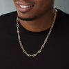 Thumbnail Image 2 of Men's 7.0mm Mariner Chain Necklace in 10K Two-Tone Gold - 22"
