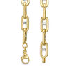 Thumbnail Image 3 of Men's 7.0mm Mariner Chain Necklace in 10K Two-Tone Gold - 22"