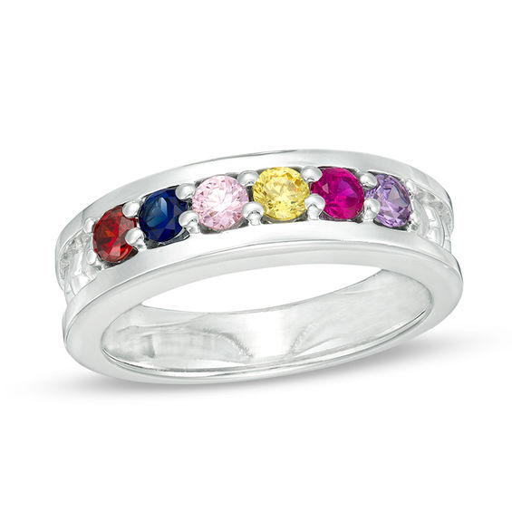 Mother's 3.0mm Birthstone Ring (3-7 Stones)