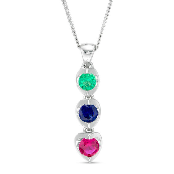 Family Multi Birthstone Star Personalised Necklace | Bloom Boutique