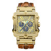 Thumbnail Image 0 of Men's JBW Phantom Chronograph 2-3/8 CT. T.W. Diamond and Crystal 18K Gold Plate Strap Watch (Model: JB-6215-238-A)