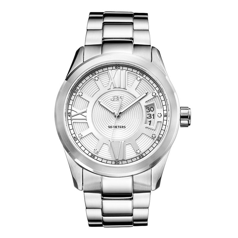 Main Image 1 of Men's JBW Bond 1/10 CT. T.W. Diamond Watch with Silver-Tone Dial (Model: J6311B)