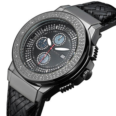 Men's JBW Saxon 1/6 CT. T.W. Diamond and Crystal Accent