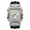 Thumbnail Image 1 of Men's JBW Phantom Chronograph 2-3/8 CT. T.W. Diamond and Crystal Strap Watch with Square Dial (Model: JB-6215-238-B)