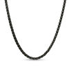 Thumbnail Image 0 of Men's 3.0mm Wheat Chain Necklace in Stainless Steel with Black IP - 24"
