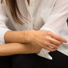 Thumbnail Image 2 of 1/4 CT. T.W. Diamond Graduated Bolo Bracelet in 10K White Gold - 9.5"